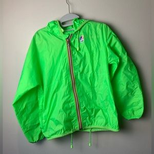 K-Way lime green jacket
